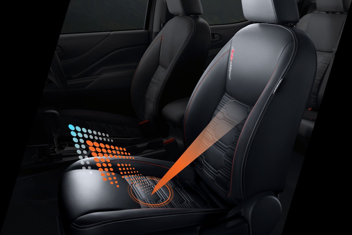 SYNTHETIC LEATHER SEATS, REFLECT THE HEAT image