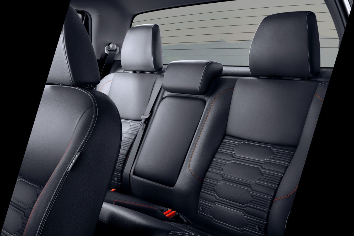 REAR SEATS WITH FOLDABLE ARMREST WITH CUP HOLDERS image